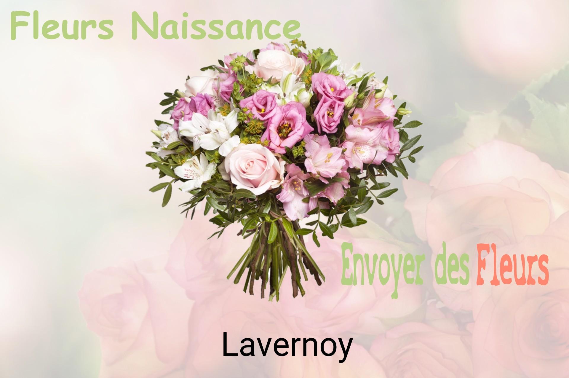 Bouquet de fleurs de naissance livré à Lavernoy